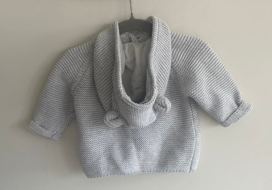 0-3 months Fred and Flo grey cardigan