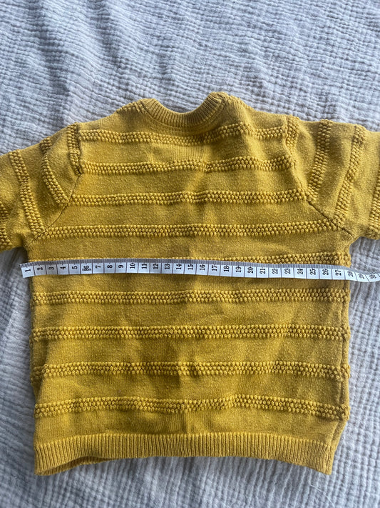 12-18 months mustard cardigan