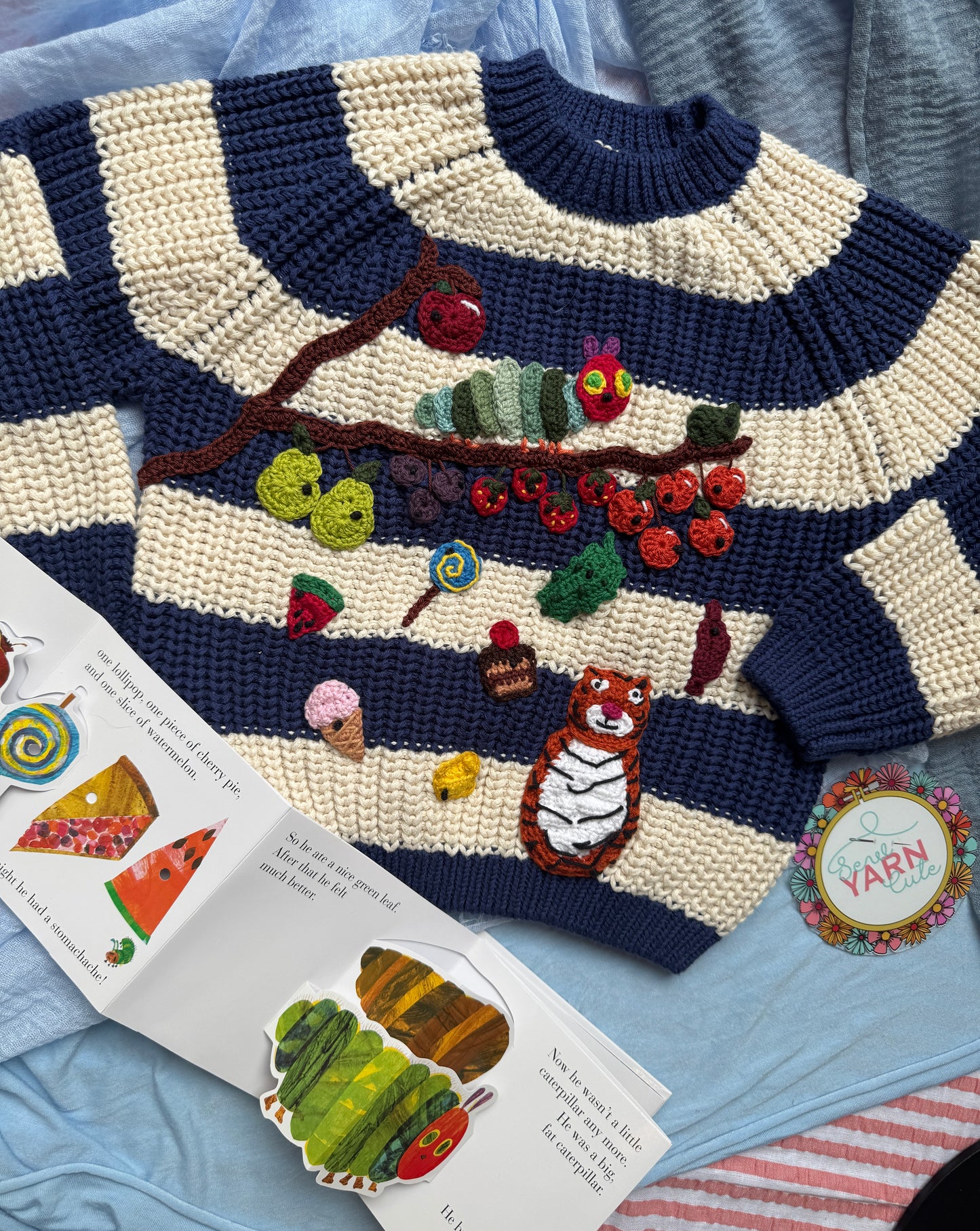 Custom crochet appliqué design deposit