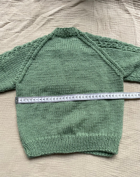 2-3 years sage cardigan