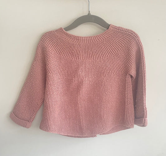 9-12 months zara dusky pink cardigan