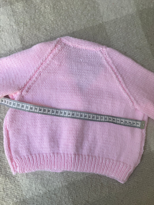 1-2 years pink cardigan