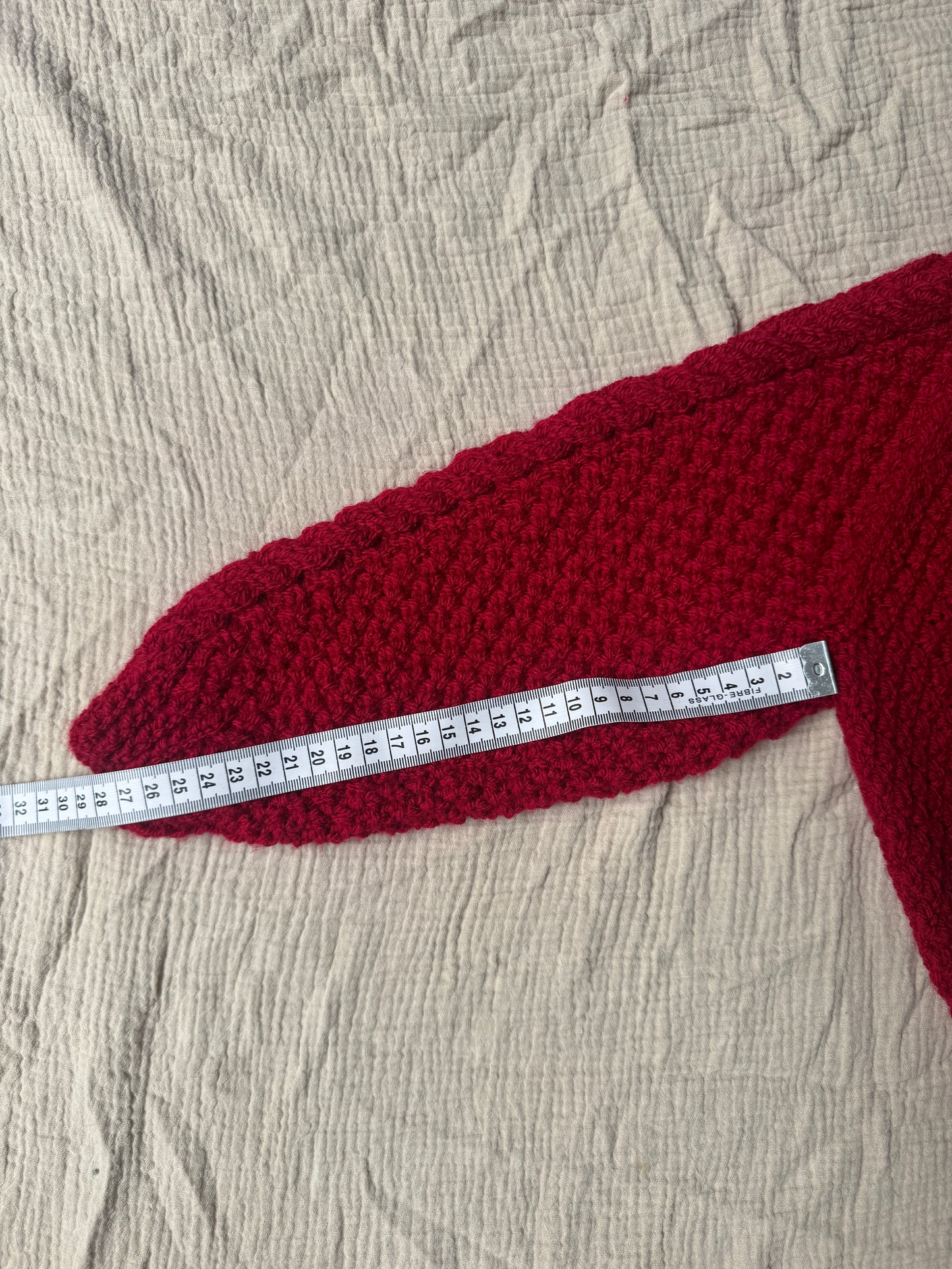 2-3 years claret Aran cardigan