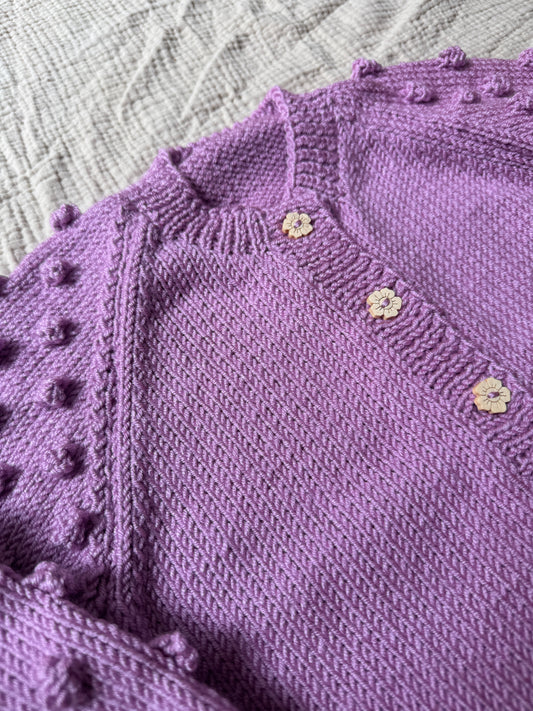 2-3 years orchid cardigan