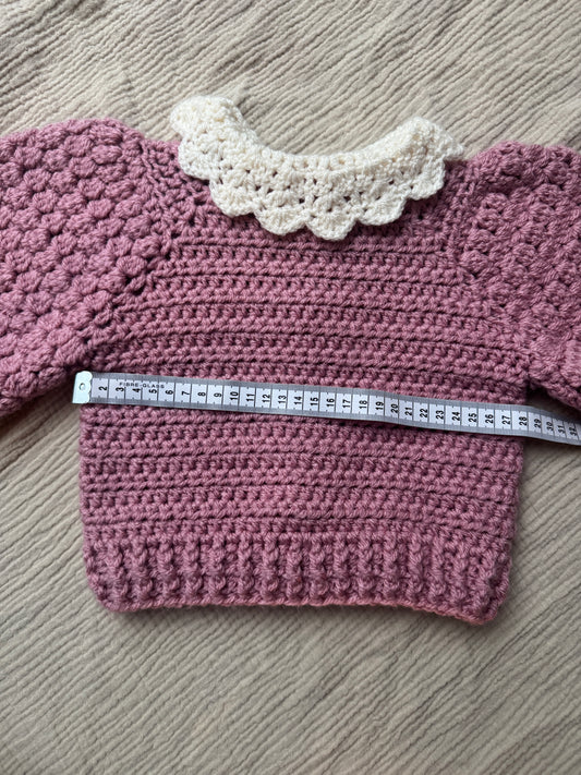 6-12m collar Cardigan