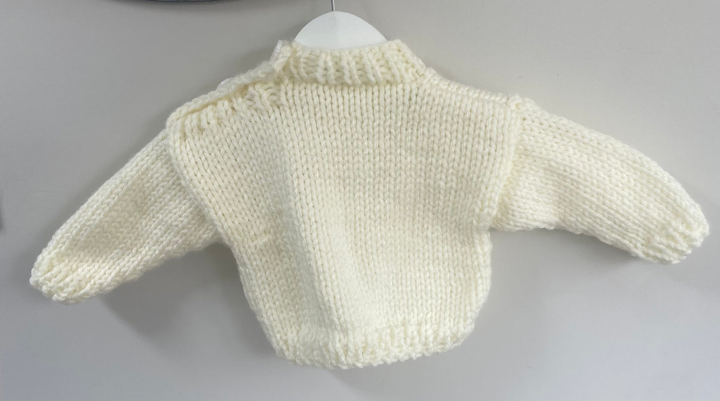 6-12m chunky cream jumper