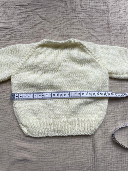 3-6m warm cream cardigan
