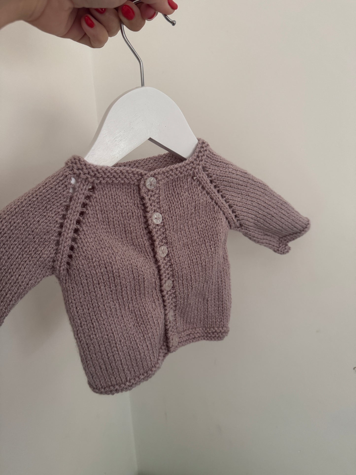 0-3 months mushroom Cardigan