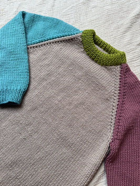 4-5 years colour block jumper