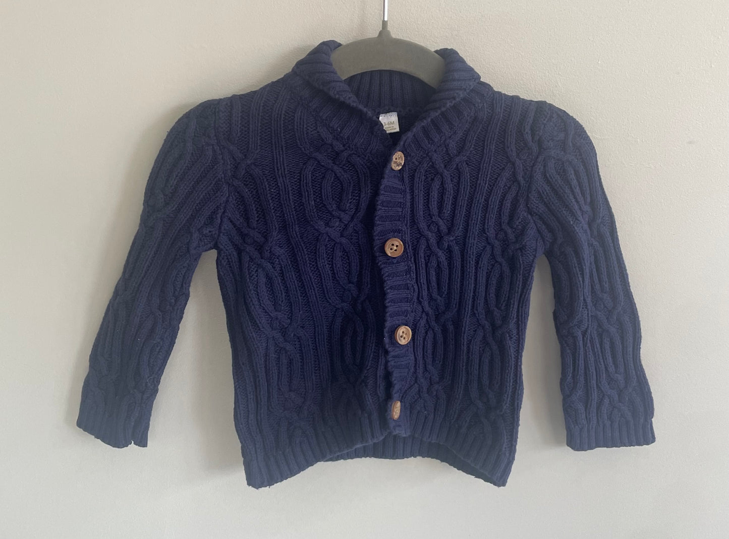 3-6 months navy cardigan