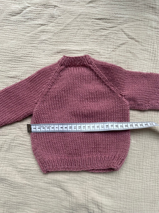 0-3m cinder rose cardigan