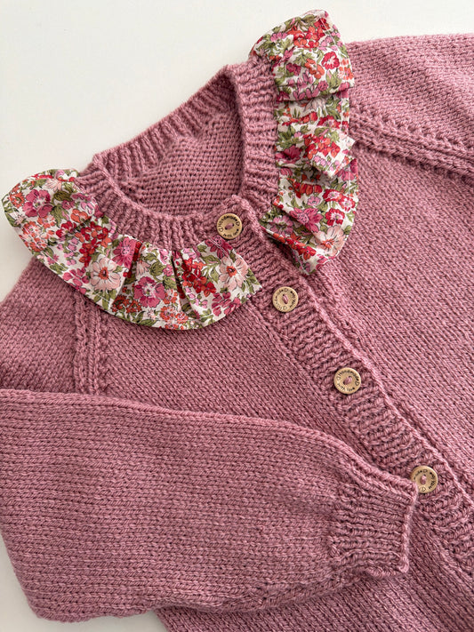 2-4 years pale rose cardigan