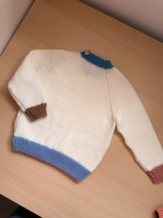 1-2 years colour block jumper