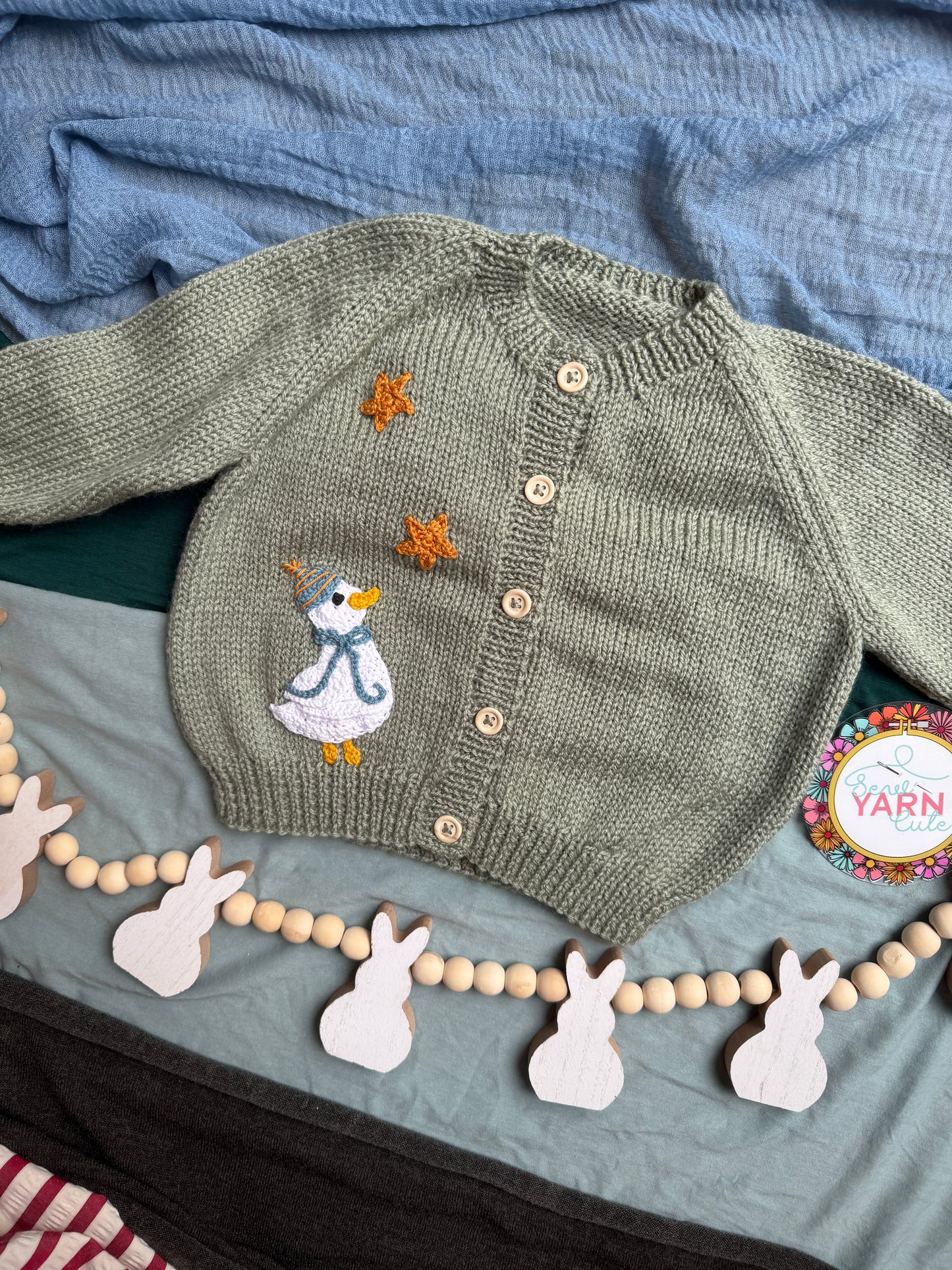 Custom crochet appliqué design deposit