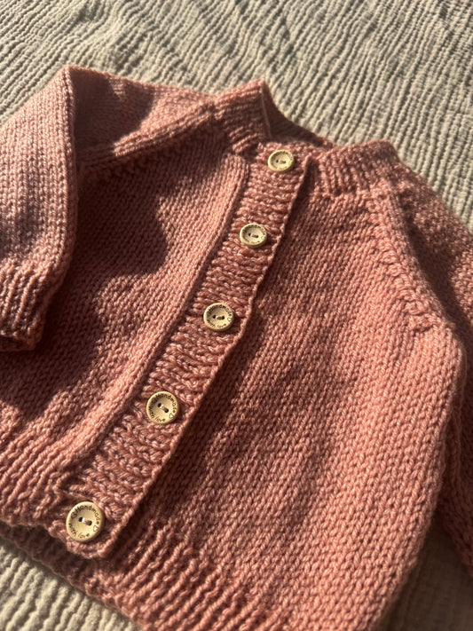 3-6m clay cardigan