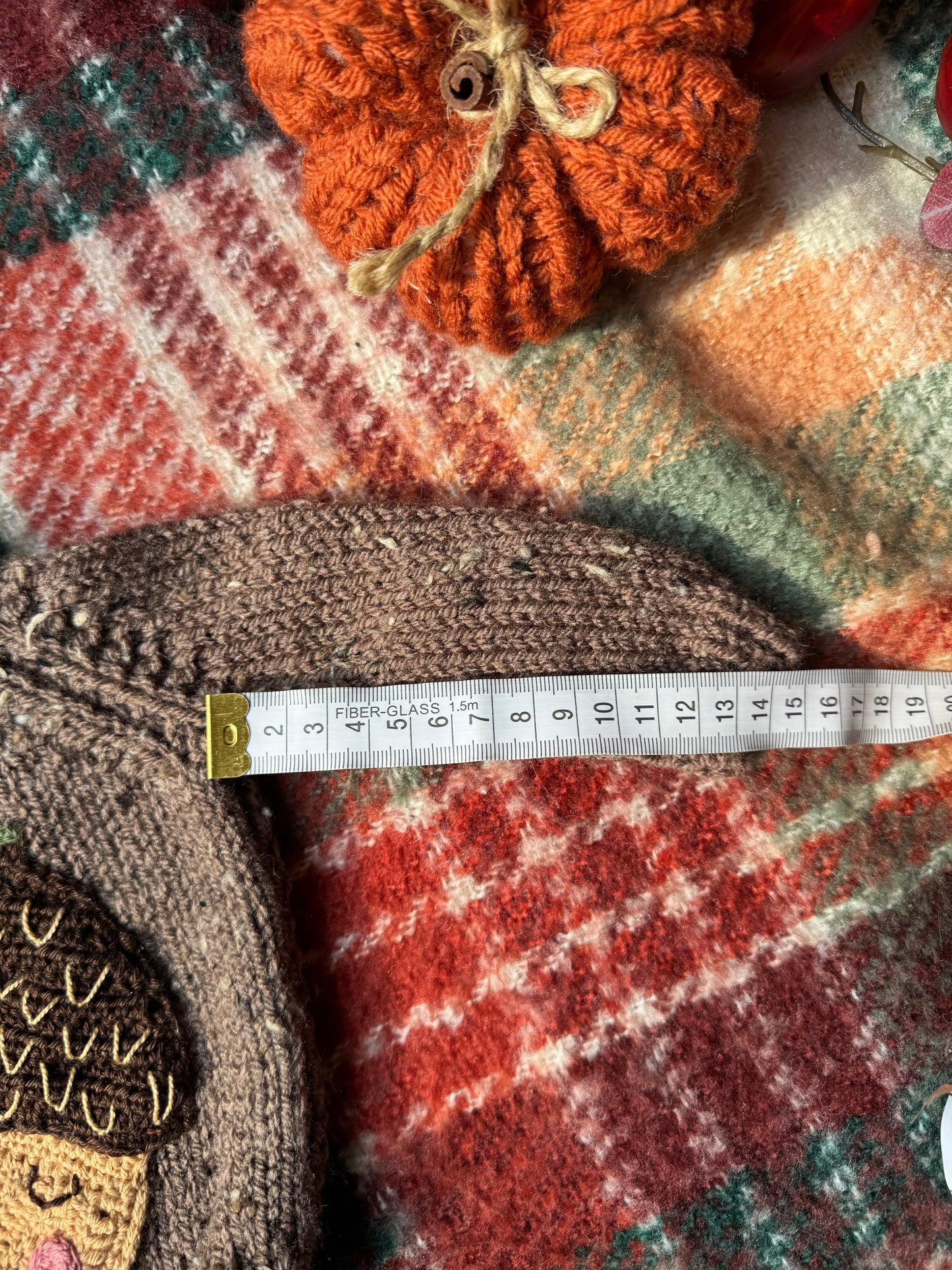 0-3m ‘little one’ acorn fleck cardigan