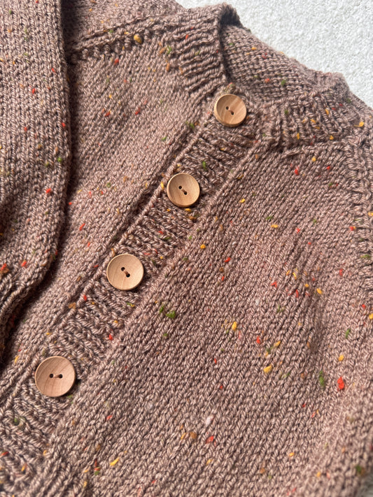 1-2 years brown fleck cardigan