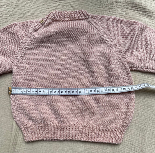 1-2 years oyster pink jumper