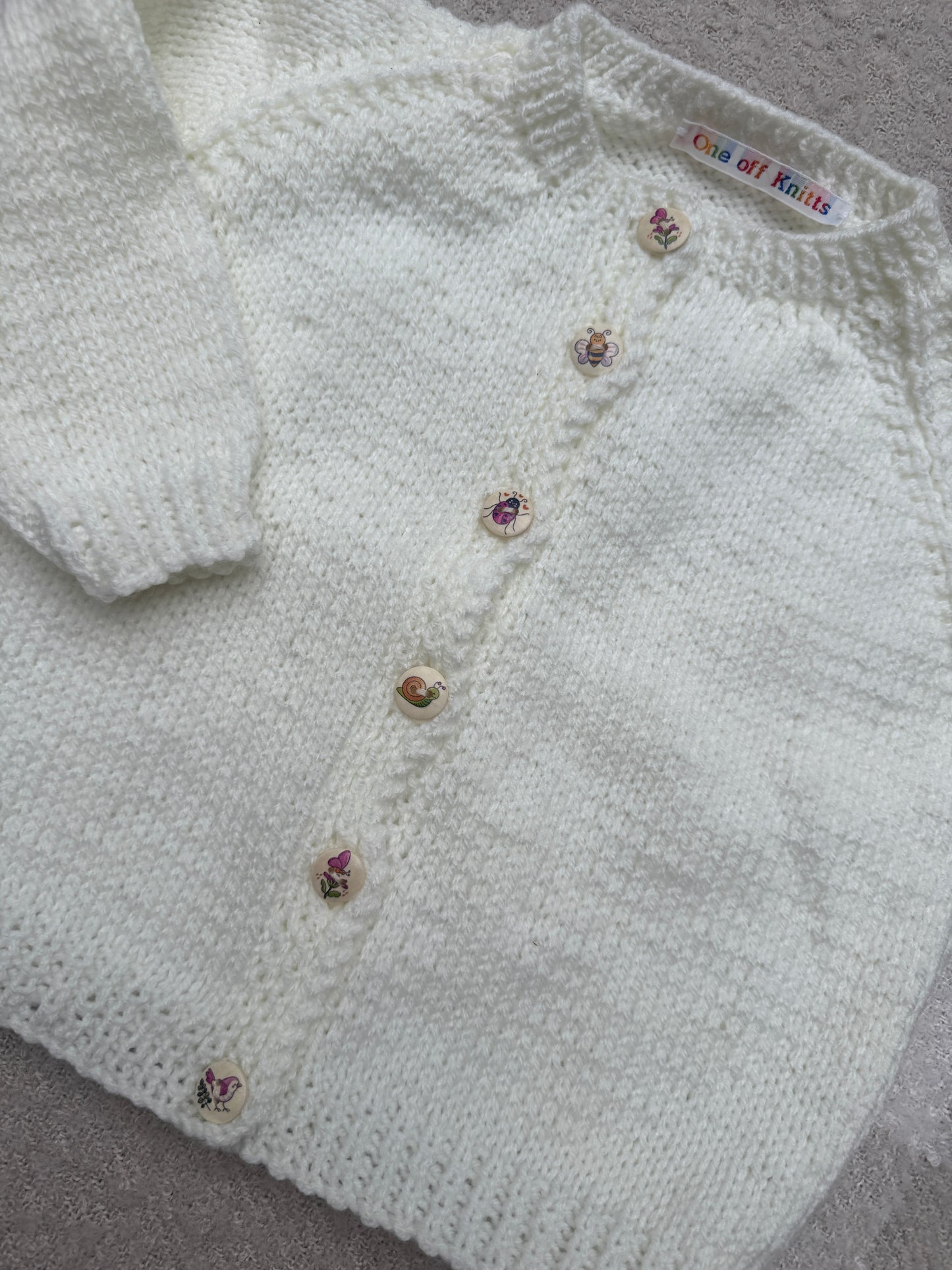 18-24m pale cream cardigan