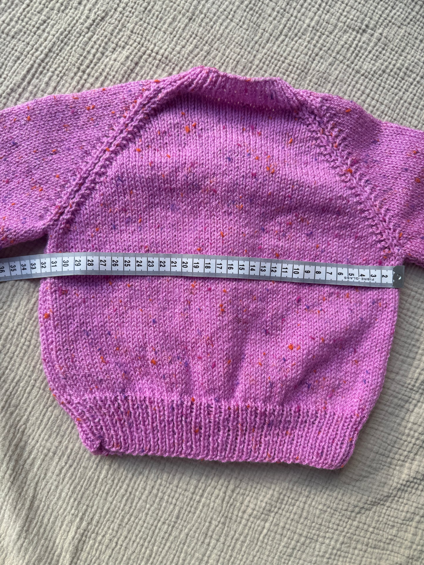 1-2 years lollipop pink fleck cardigan