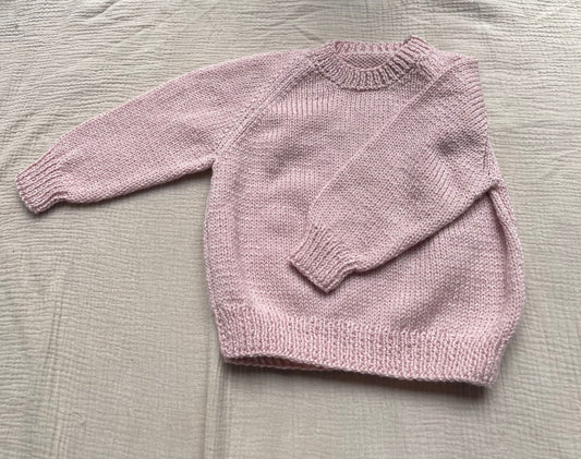 1-2 years oyster pink jumper