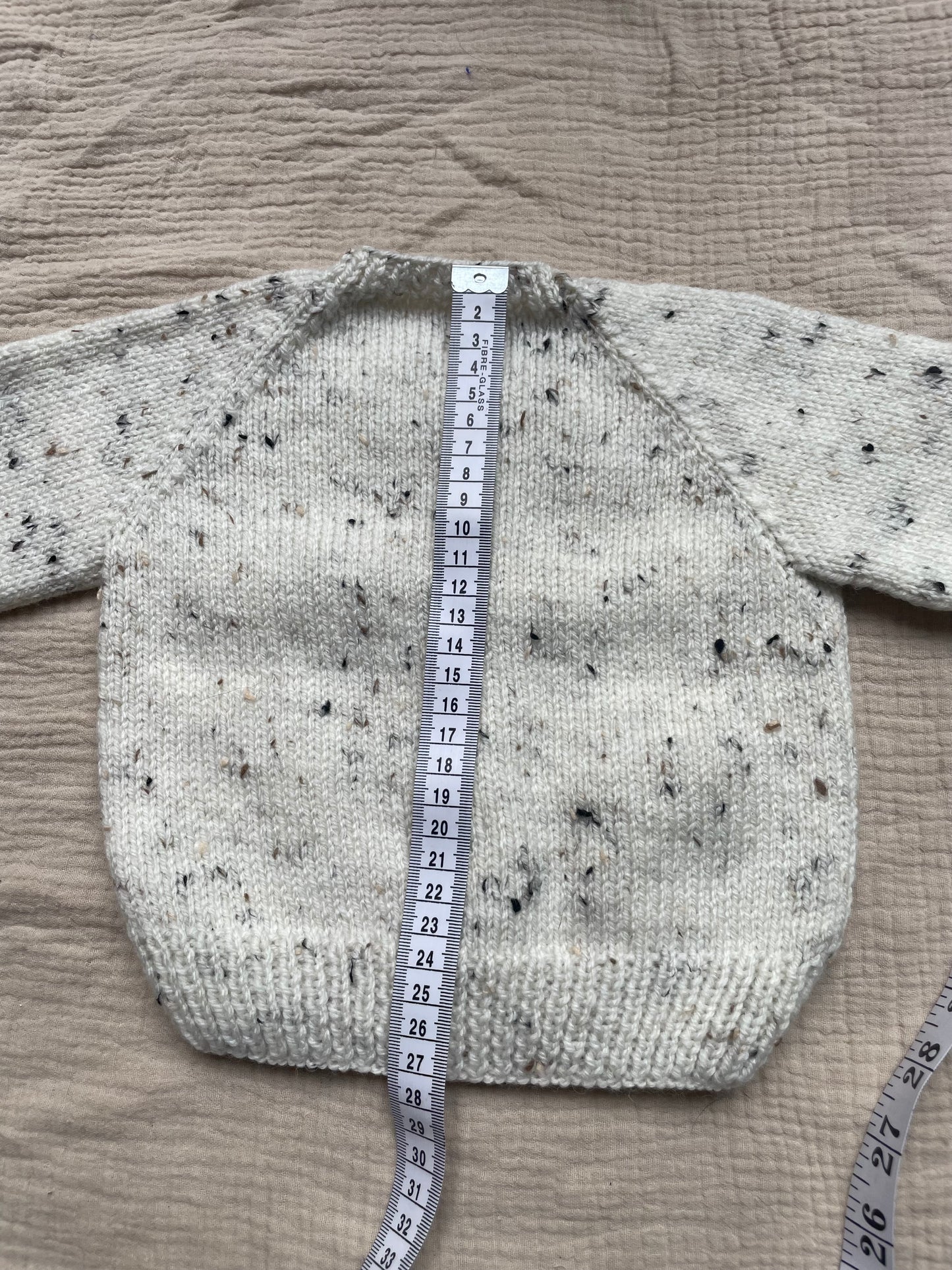3-6m neutral flecks cardigan