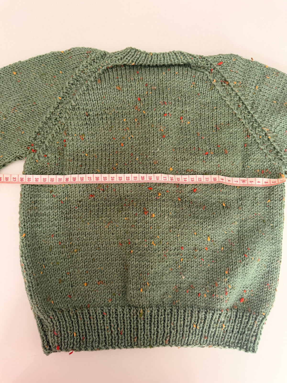 2-4 years green fleck cardigan
