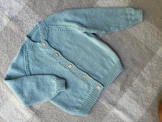 2-3 duck egg cardigan