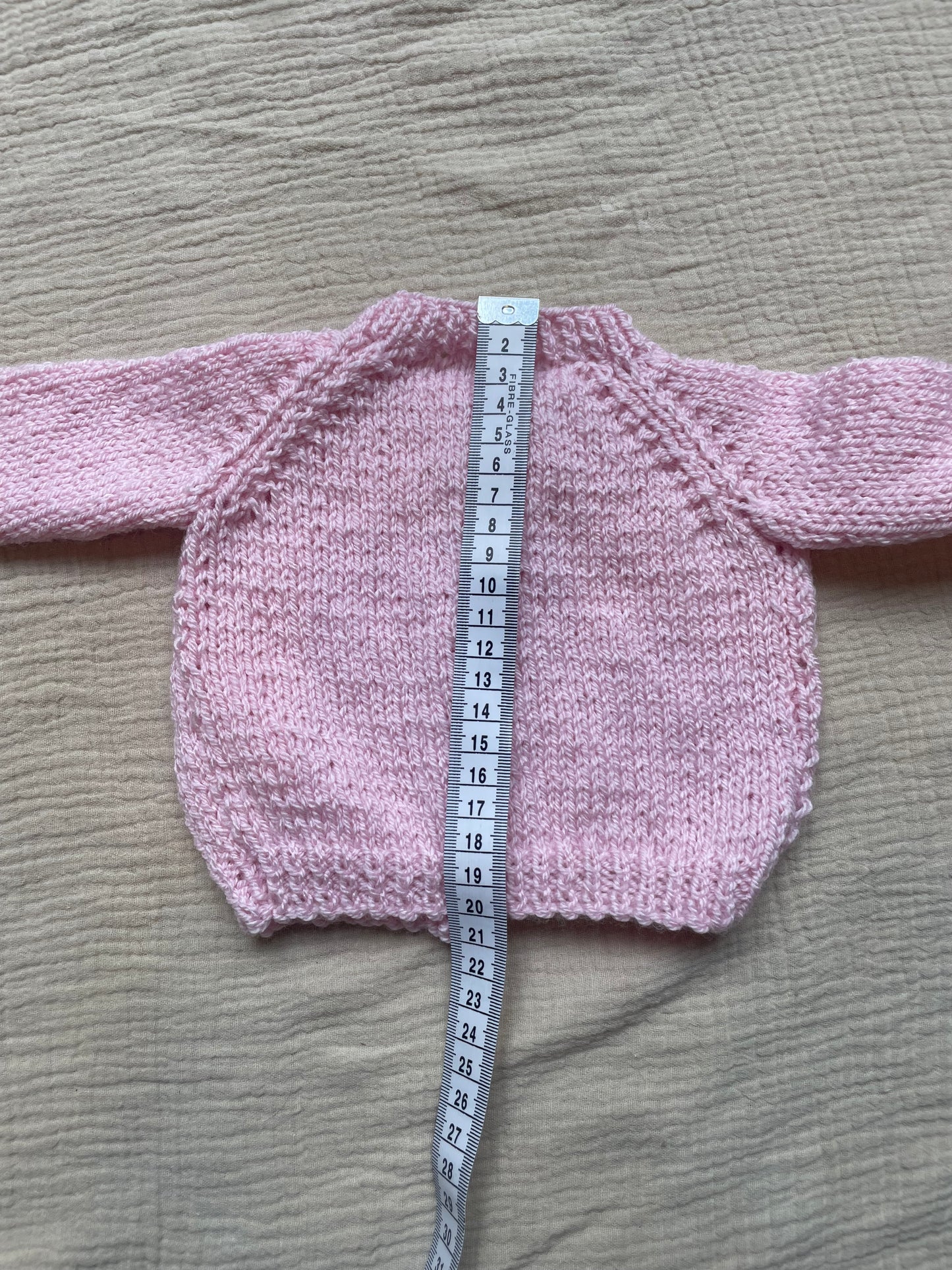 Newborn light pink cardigan