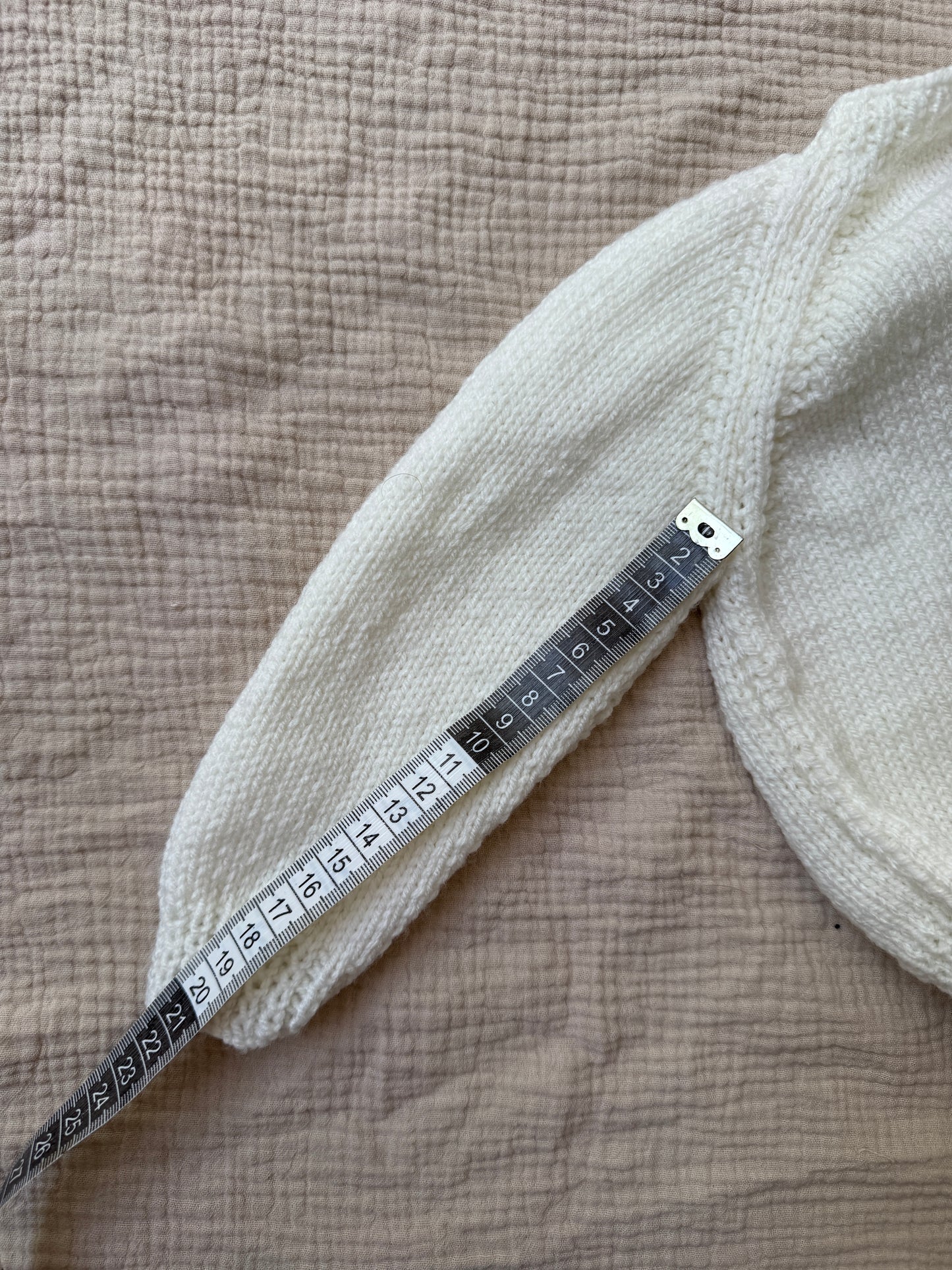 6-12m cream cardigan