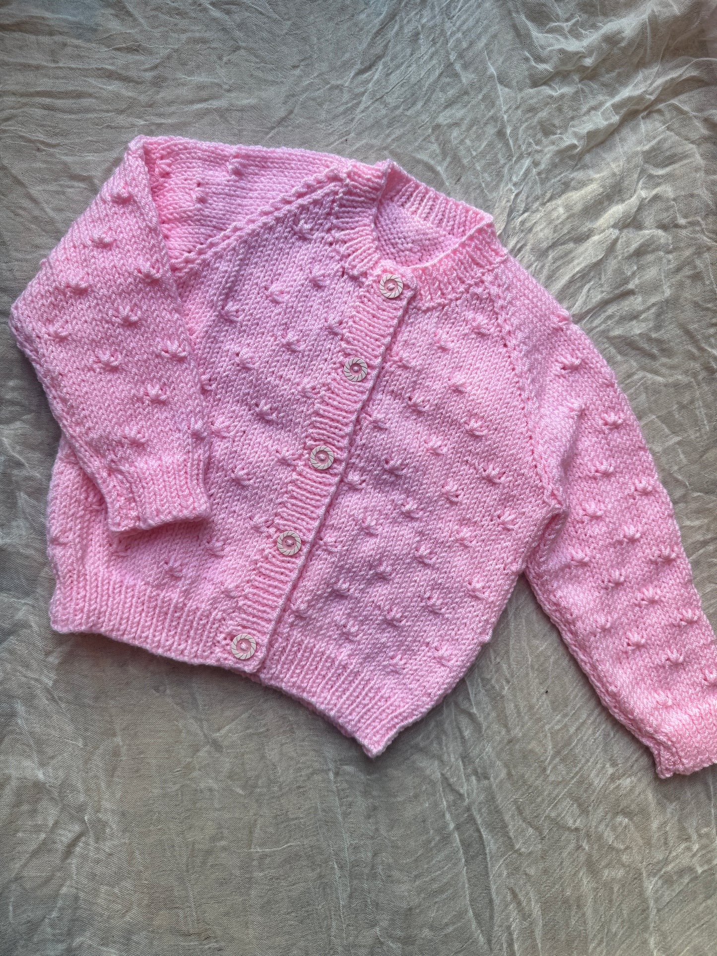 6-12m pink cardigan