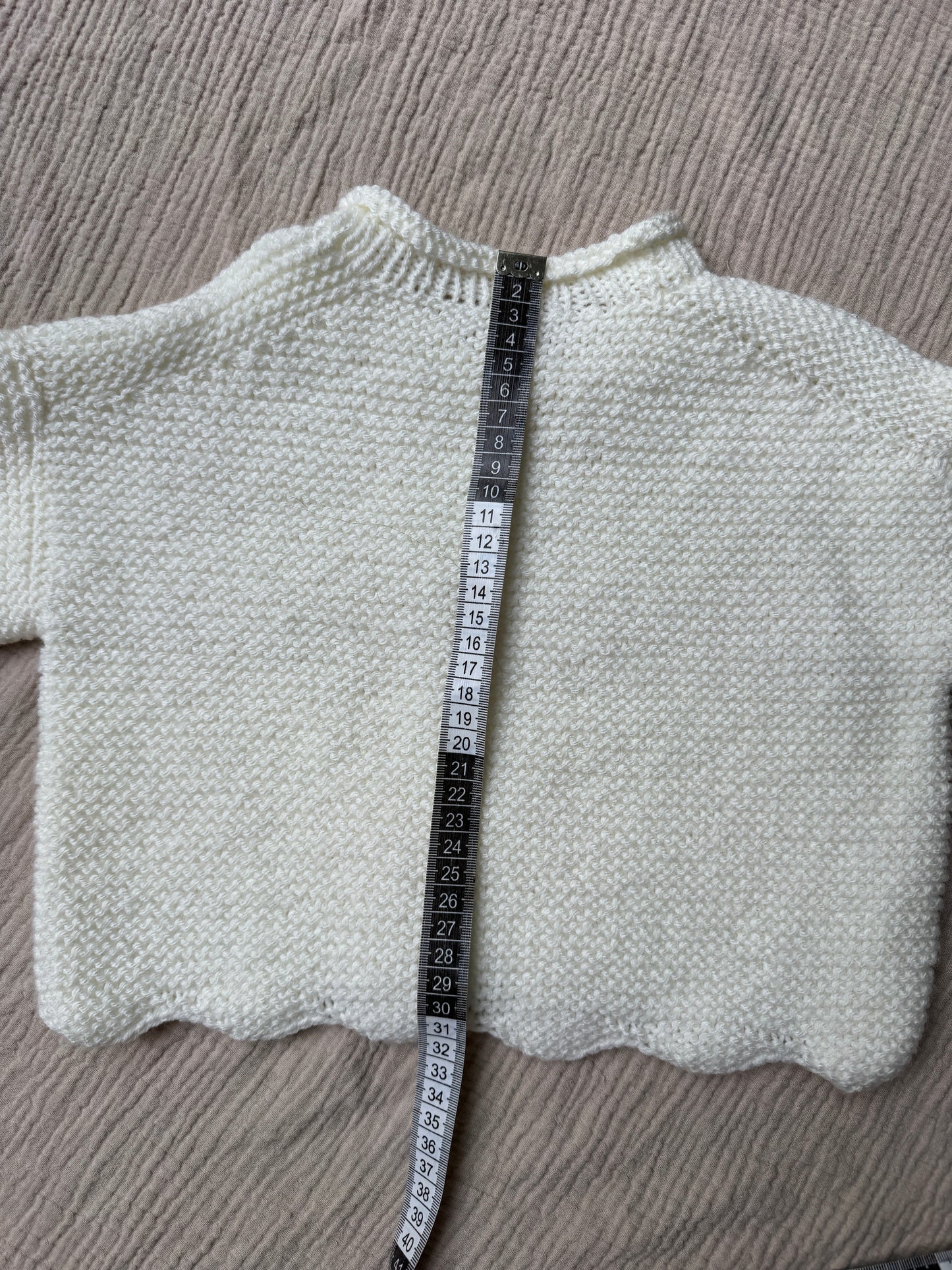 1-2 years boxy cream jumper