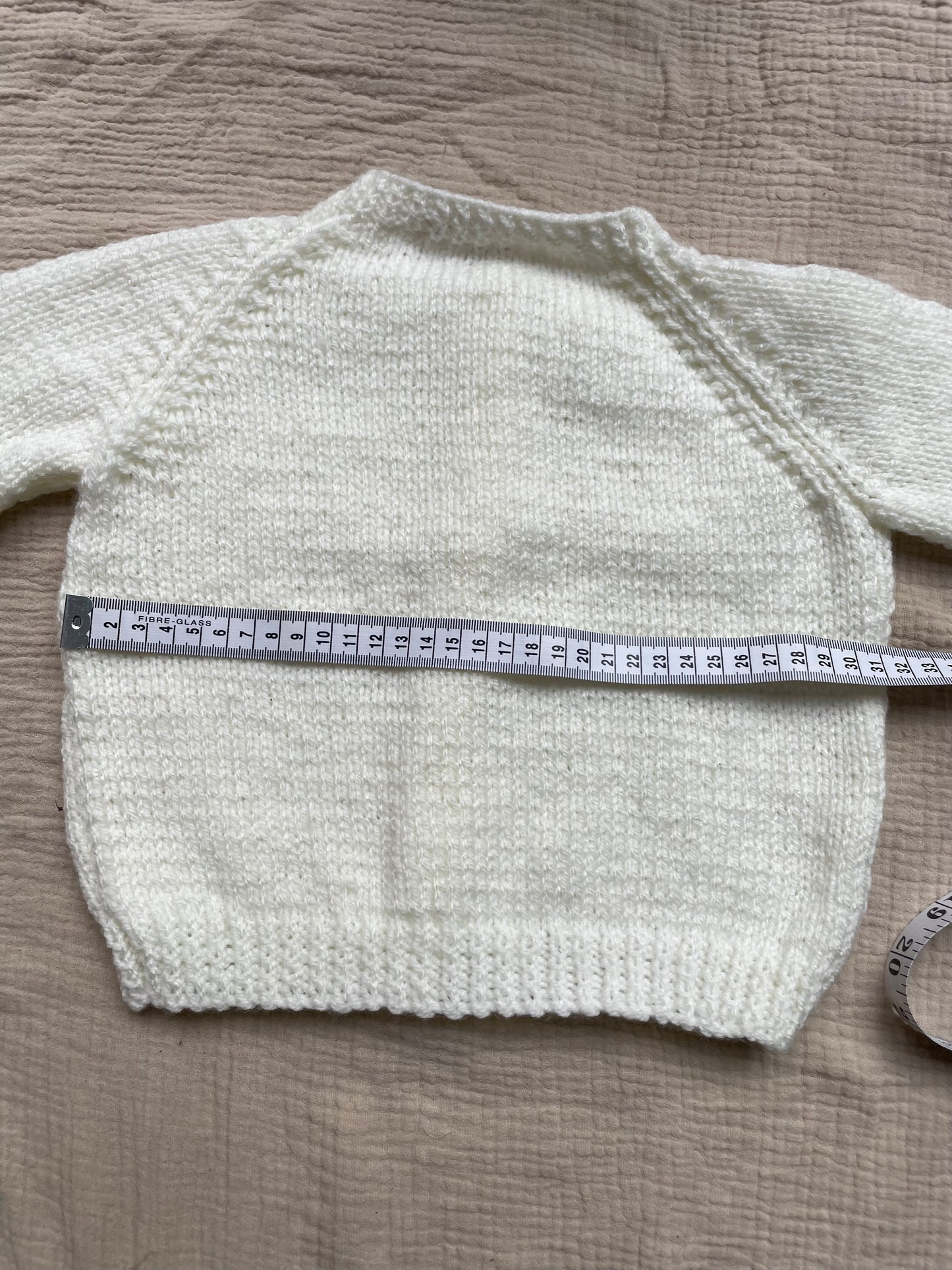 12-18m pale cream cardigan