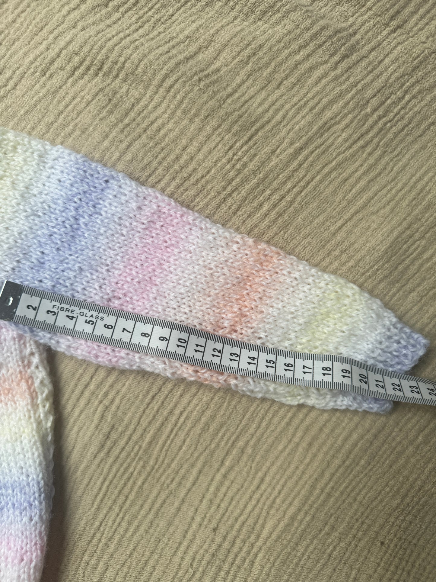 1-2 years pastel rainbow cardigan