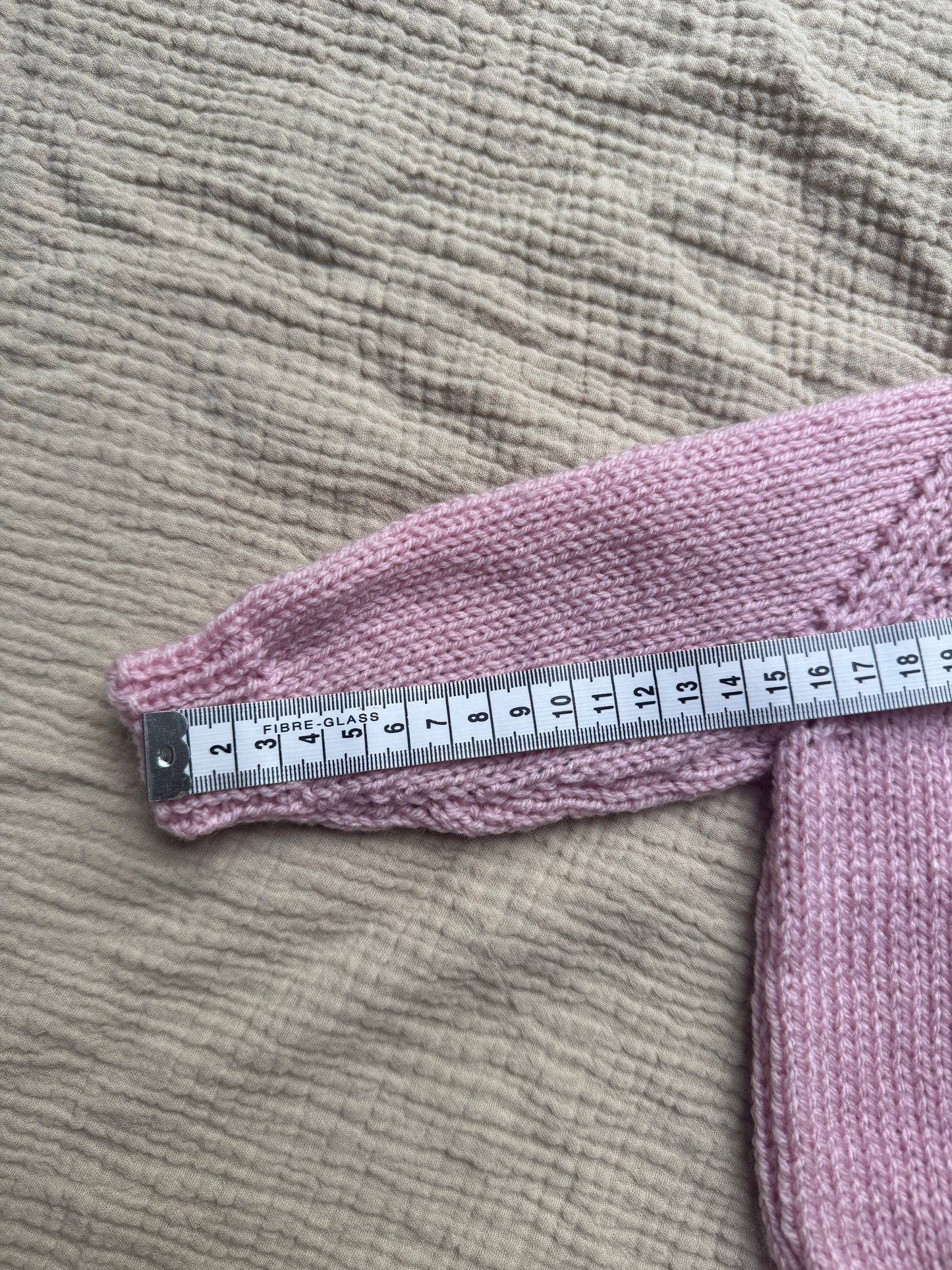 3-6m powder pink with liberty collar cardigan