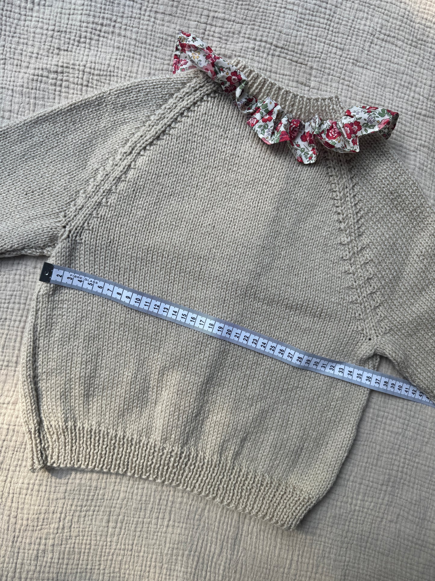 3-4 years parchment with liberty collar cardigan