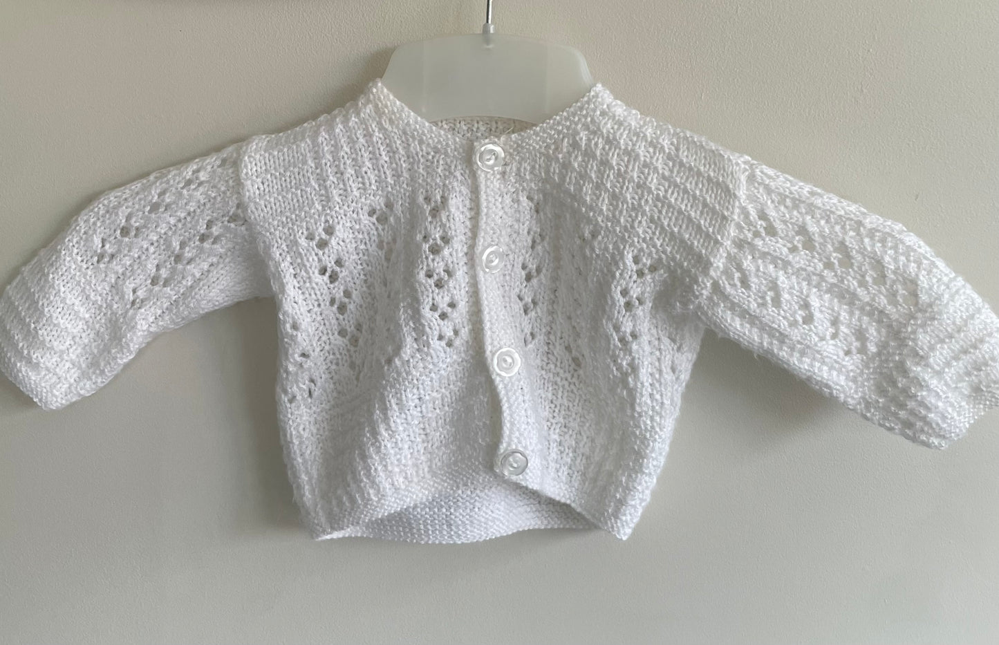 3-6 months white Cardigan