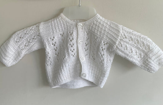 3-6 months white Cardigan