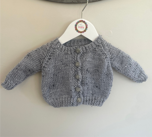 0-3 months grey with flecks Cardigan