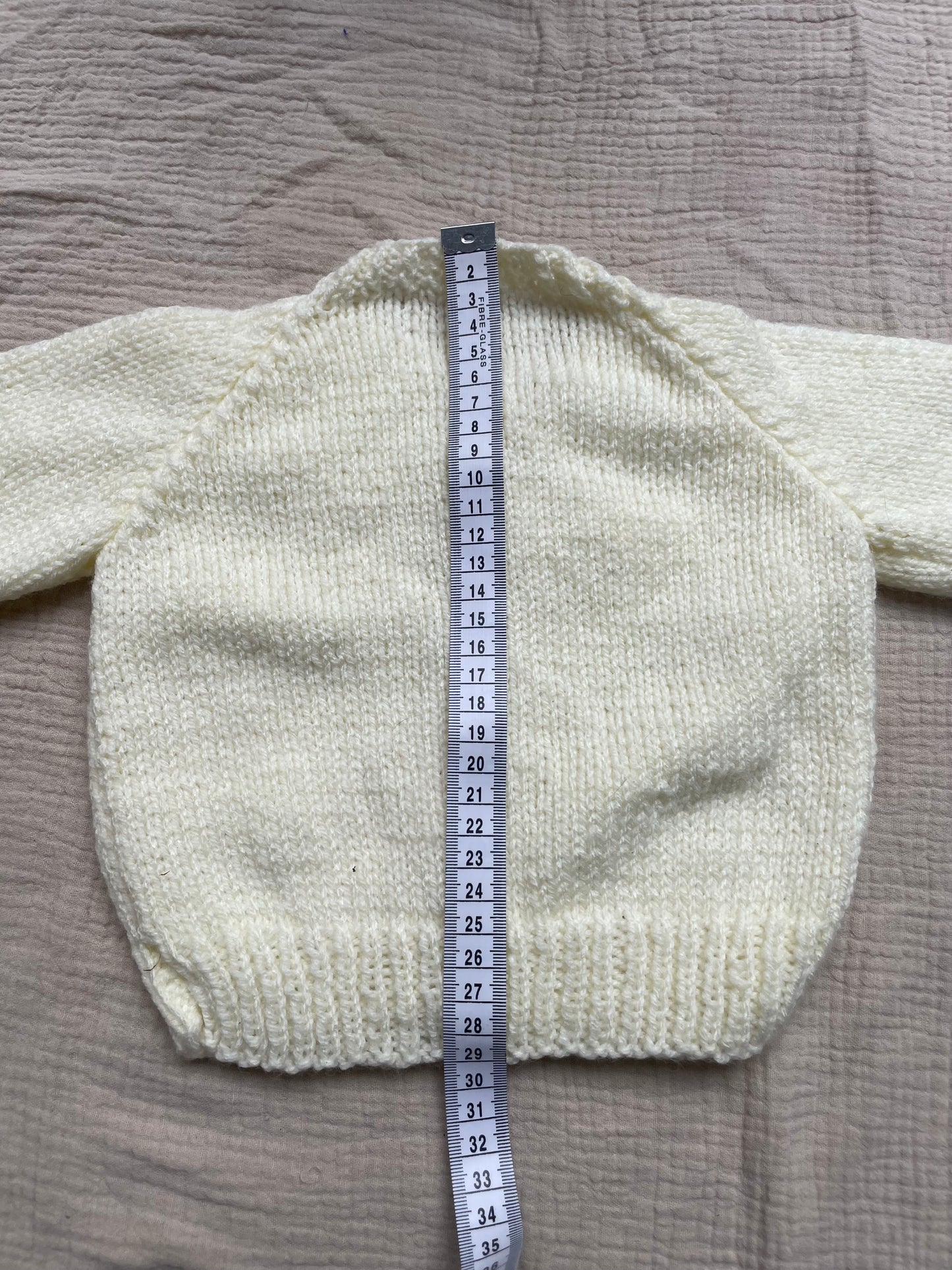 3-6m warm cream cardigan