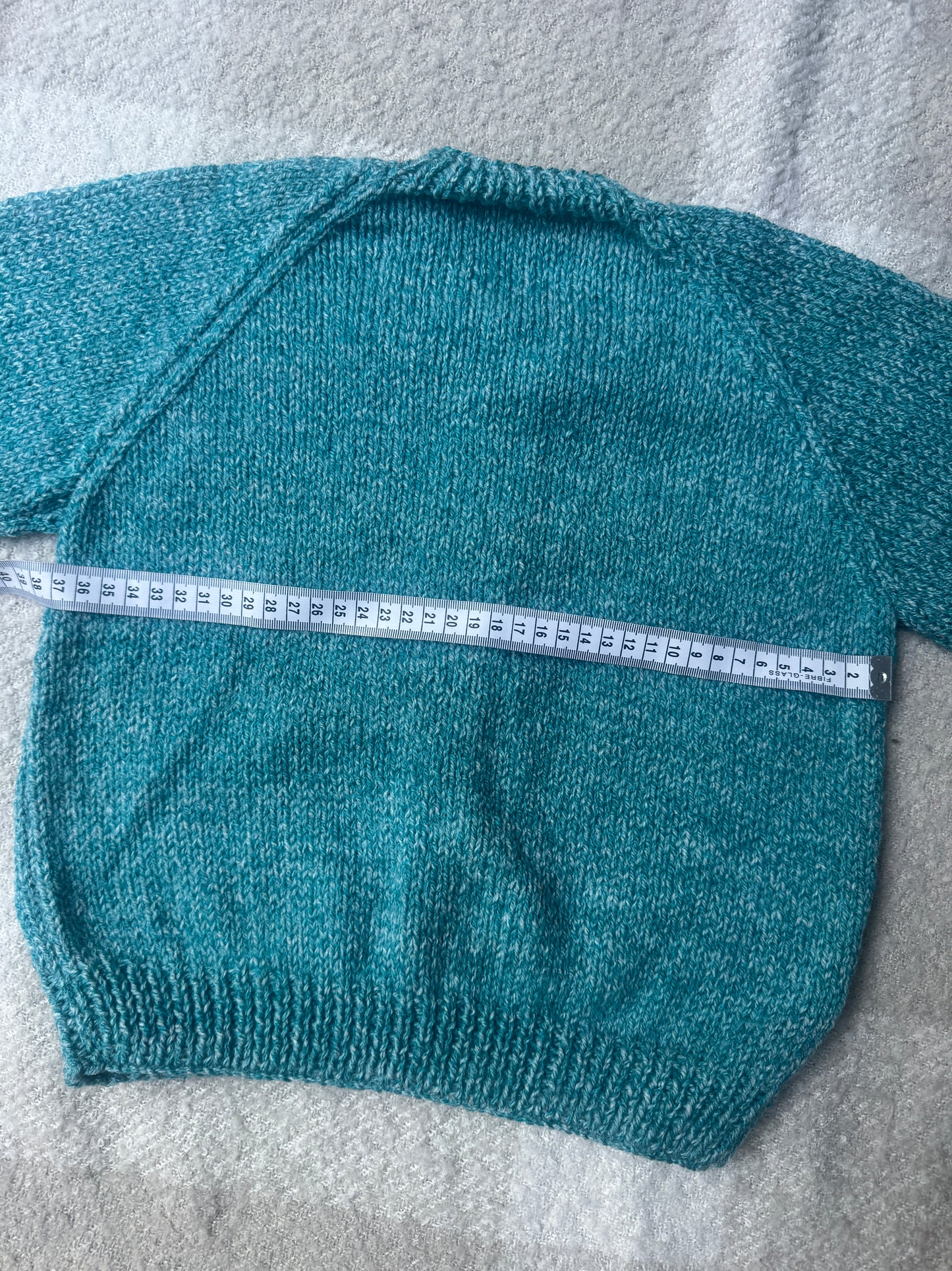 2-4 years aqua fleck cardigan