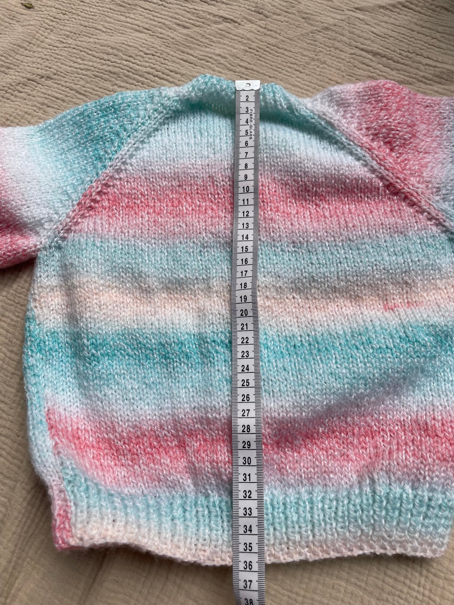 1-2 years rainbow ombré cardigan