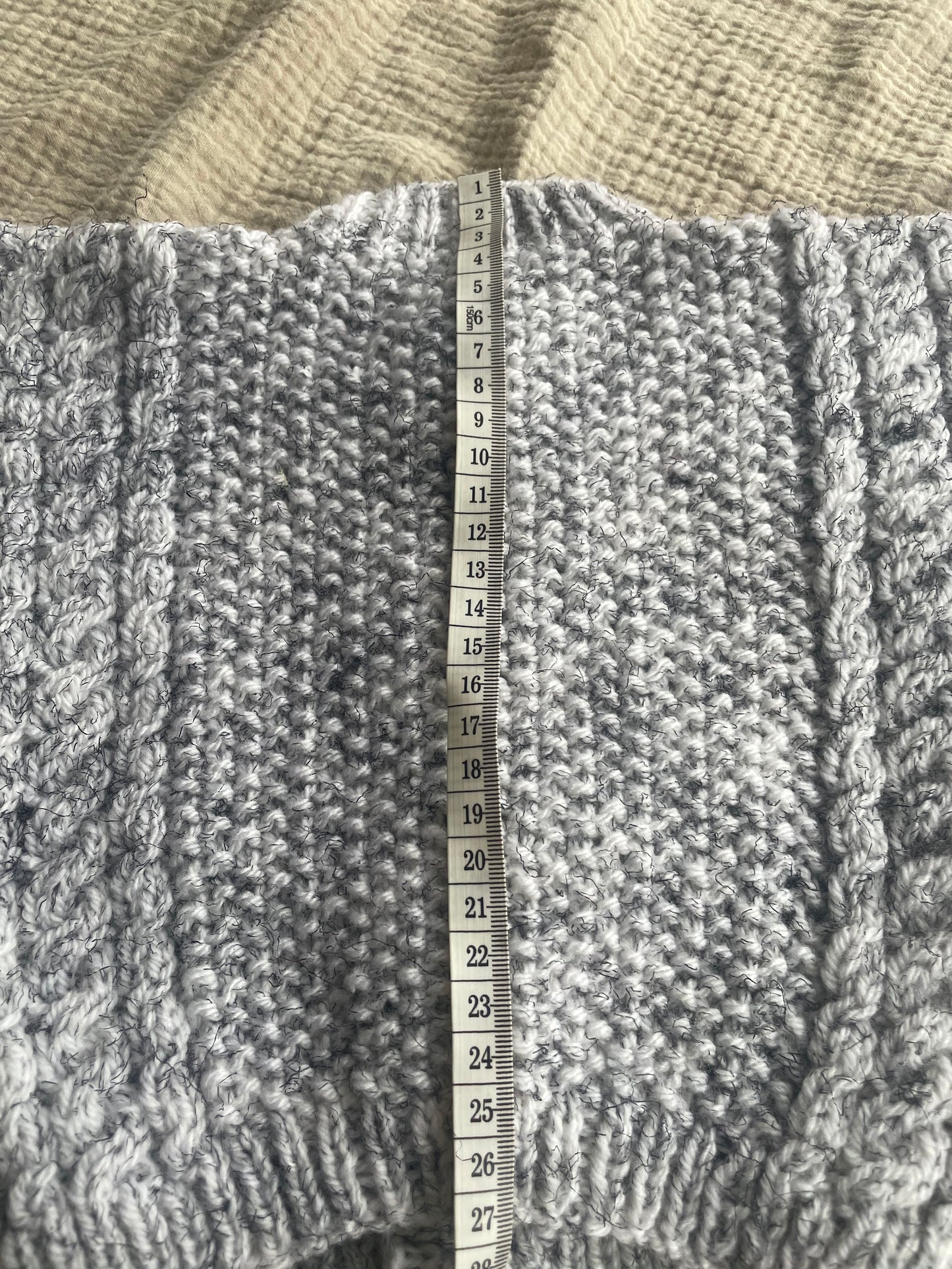 6-9m grey cardigan with black flecks