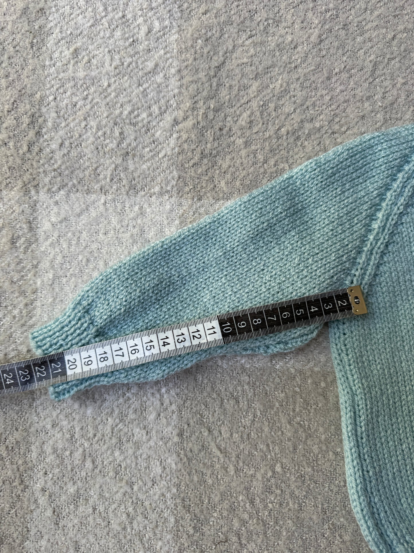 9-15m duck egg cardigan