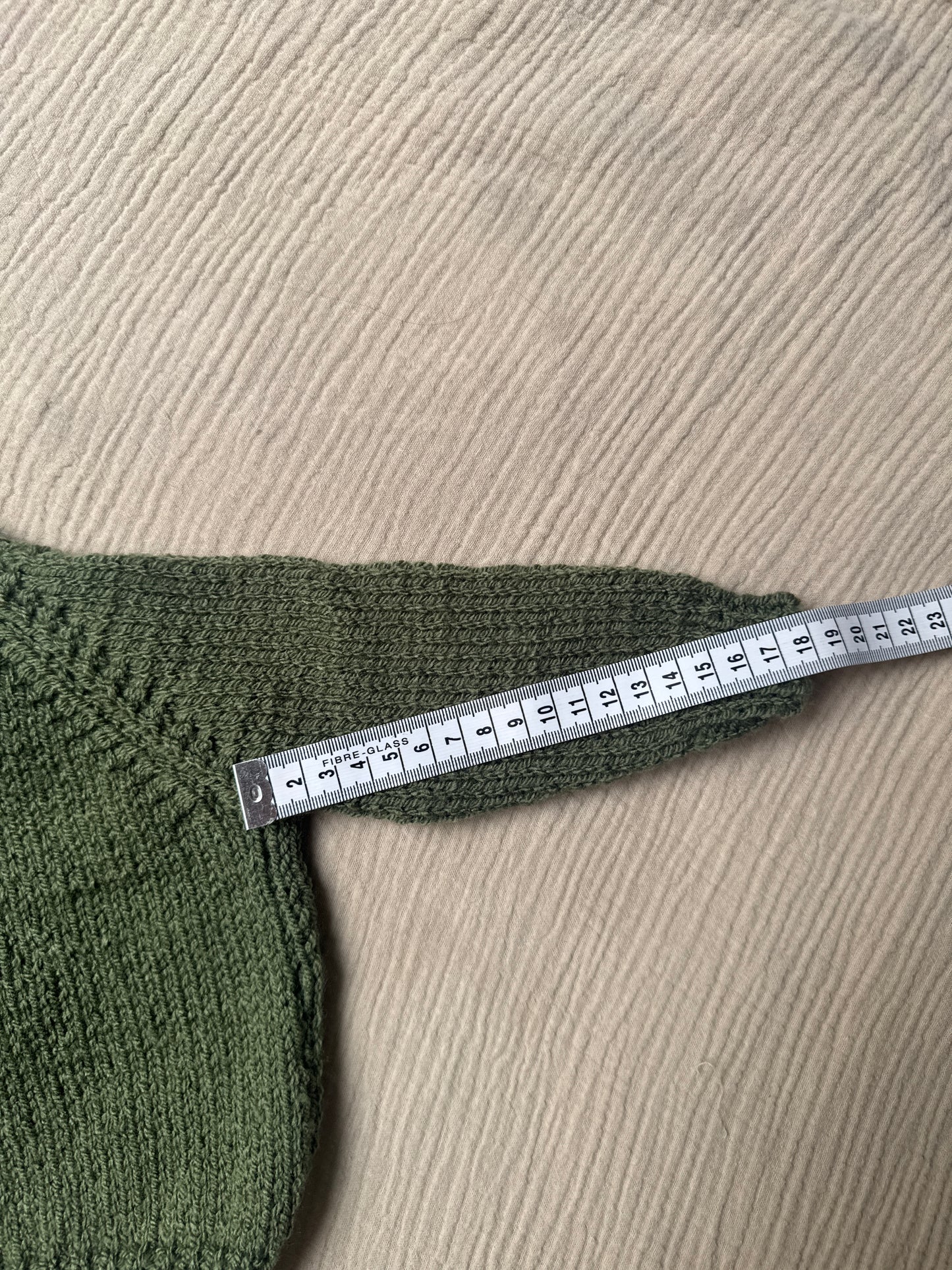 3-6m khaki green cardigan
