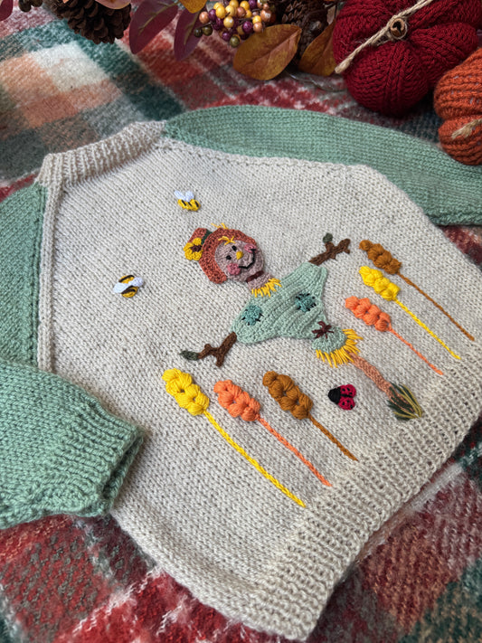 2-3 Years scarecrow cardigan