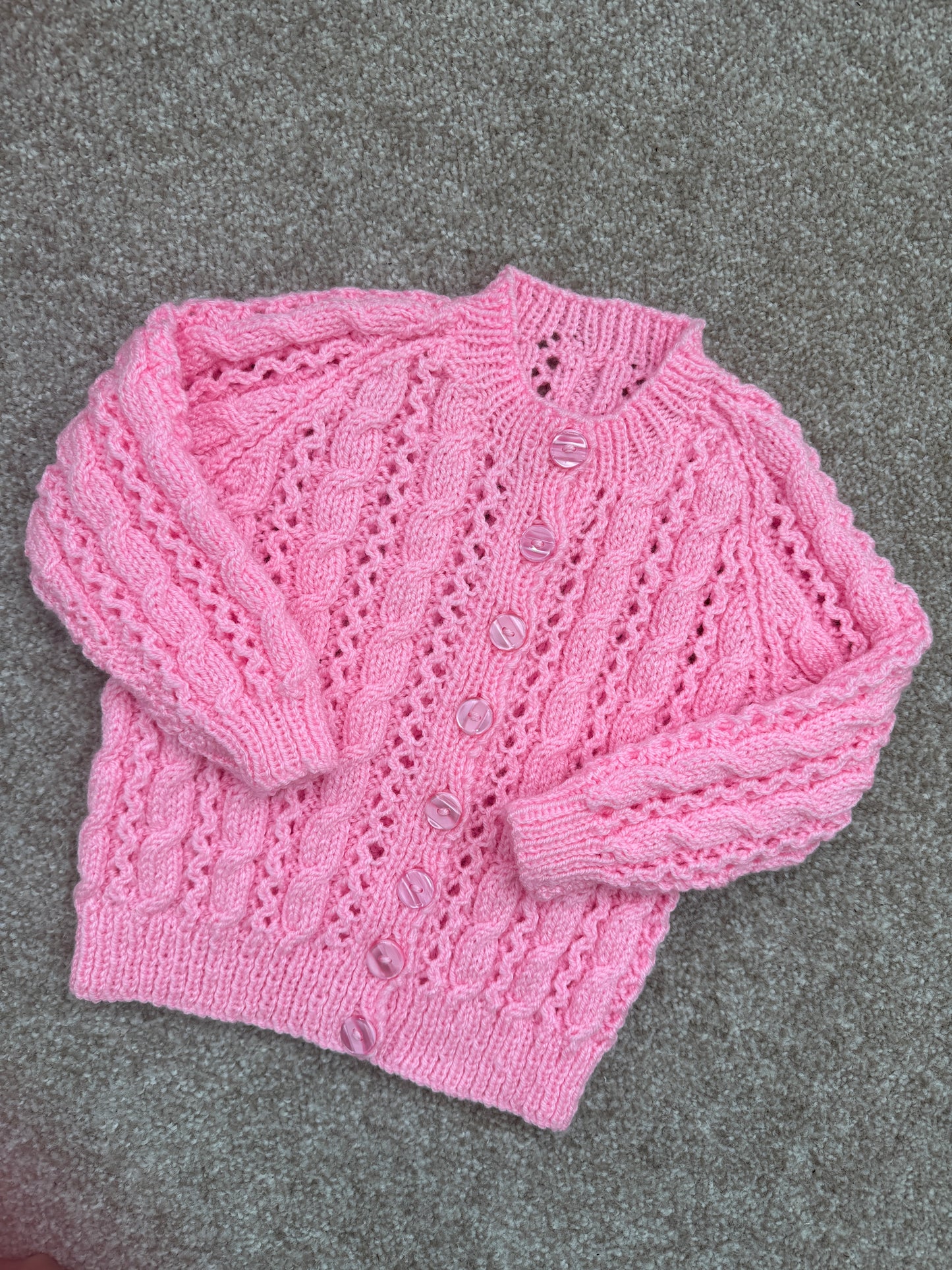 1-2 years fondant pink Cardigan
