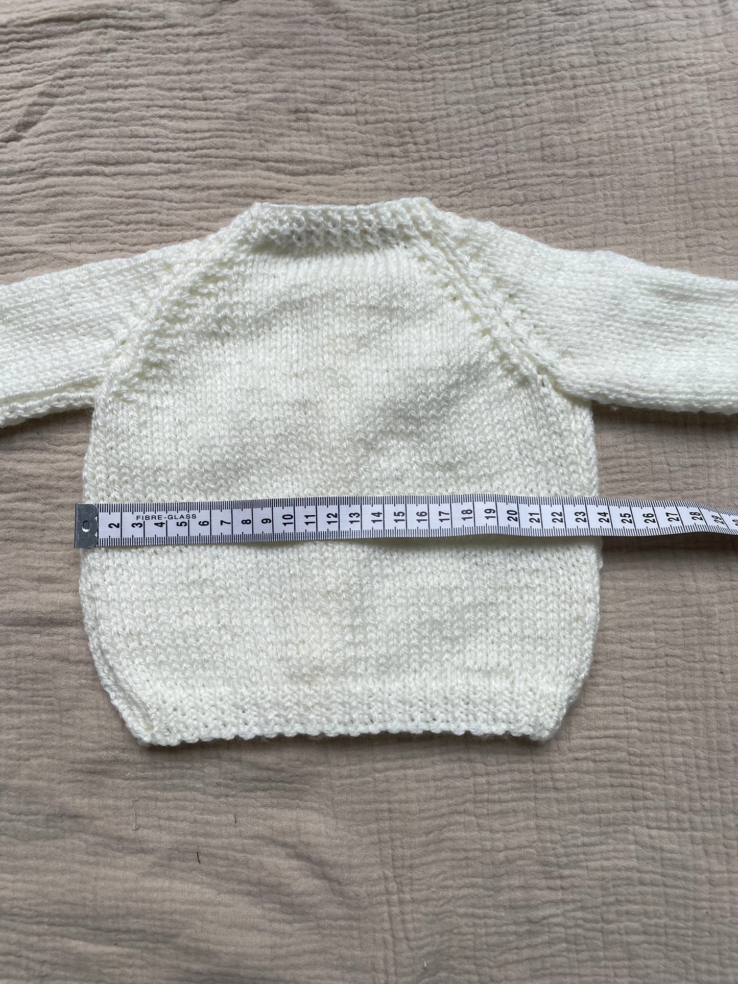 0-3m warm cream cardigan