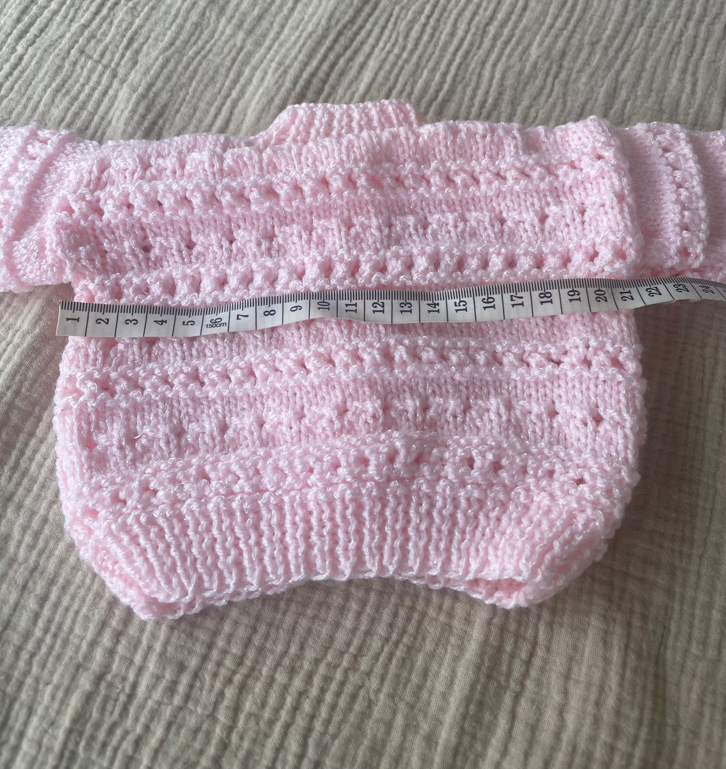 0-1m baby pink cardigan