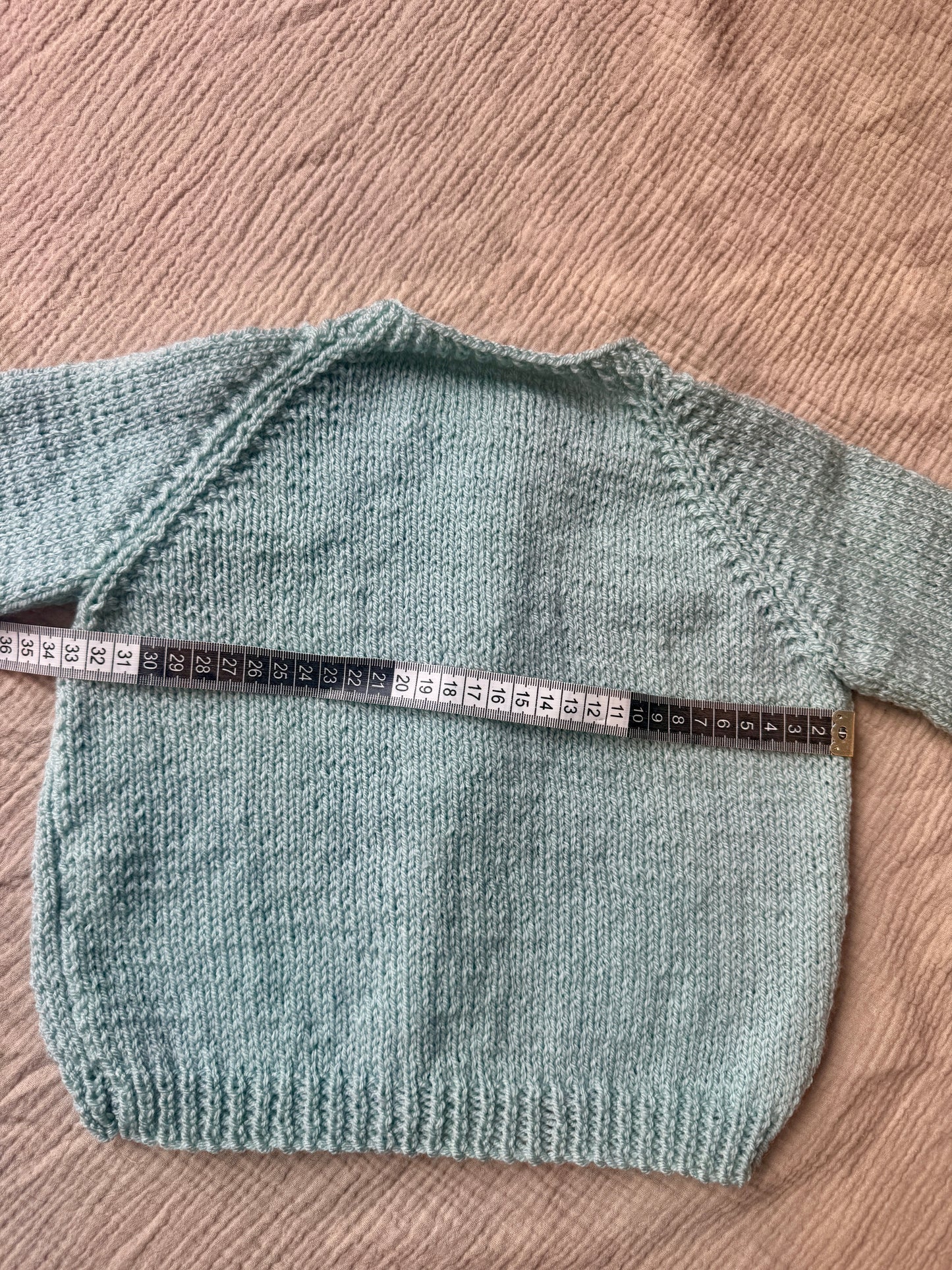 1-2 years duck egg blue cardigan